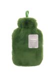 Ribbon Super luxury faux fur hot water bottle and cover