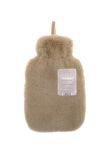 Ribbon Super luxury faux fur hot water bottle and cover