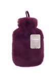 Ribbon Super luxury faux fur hot water bottle and cover