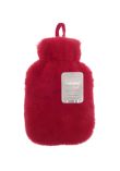 Ribbon Super luxury faux fur hot water bottle and cover