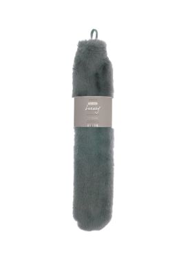 Ribbon Super luxury faux fur long hot water bottle and cover