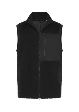 Front Row Recycled sherpa gilet