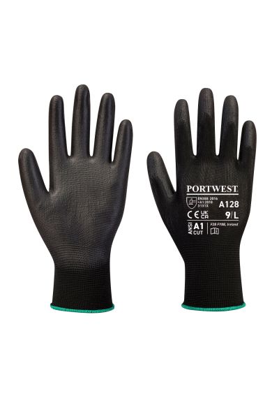 Portwest PU Palm Glove Latex Free (Retail Pack) A128