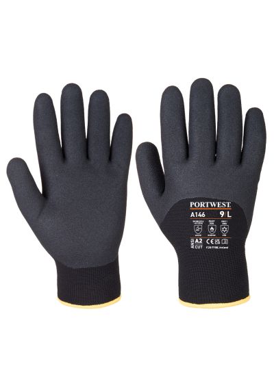 Portwest Cold 15 Nitrile Sandy 3/4 Dipped Glove A146