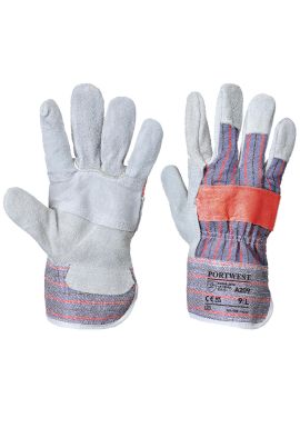 Portwest Leather Rigger 300 Cow Split Palm Bar Glove A209