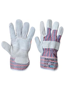 Portwest Leather Rigger 260 Cow Split Palm Bar Glove A210