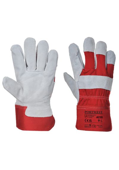Portwest Leather Rigger 130 Cow Split Glove A220