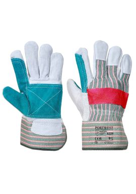 Portwest Leather Rigger 320 Cow Split Reinforced Palm Glove A229