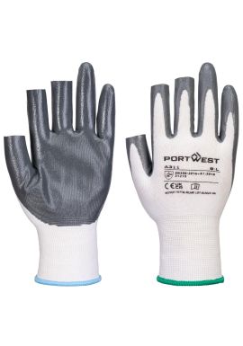 Portwest Grip 13 Nitrile 3 Fingerless Glove (Pack of 12) A311