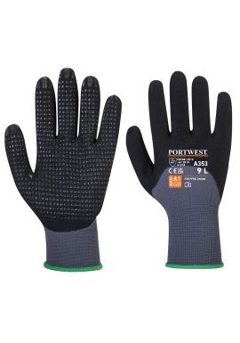 Portwest Grip 15 Nitrile Sandy 3/4 Palm Dotted Glove A353