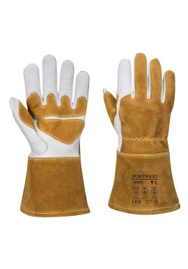 Portwest MIG Welders 320 Grain Leather Reinforced Gauntlet A540