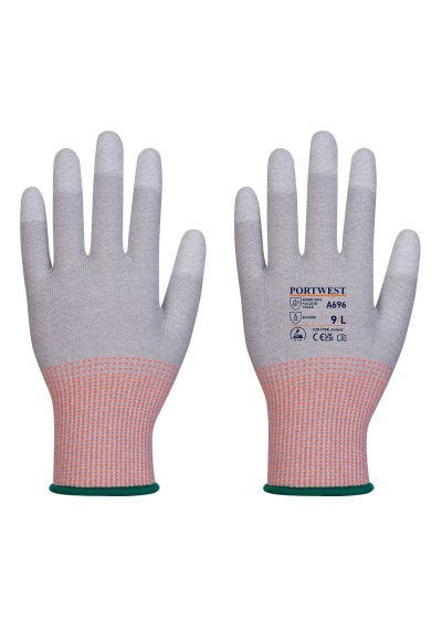 Portwest LR13 ESD PU Fingertip Cut Glove (Pack of 12) A696