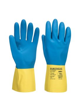 Portwest Chem 300 Latex Double Dipped Gauntlet A801