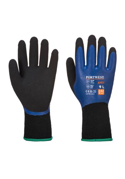 Portwest Cold 13 Latex Aqua Glove AP01