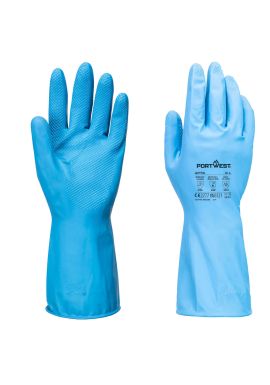 Portwest FD Chemical B Latex Light Gauntlet (Pack of 12) AP76