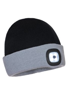 Portwest Two Tone LED Rechargeable Beanie B034