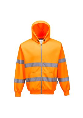 Portwest Hi-Vis Zipped Hoodie B305