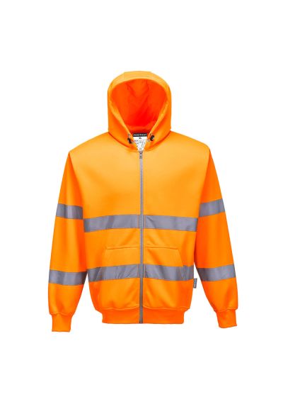 Portwest Hi-Vis Zipped Hoodie B305