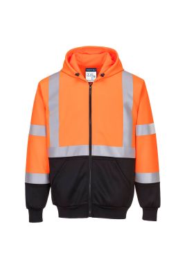 Portwest Hi-Vis Contrast Zipped Hoodie B315