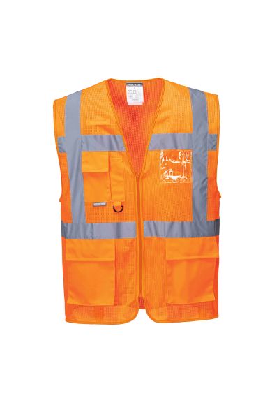 Portwest Athens Hi-Vis Mesh Executive Vest C376