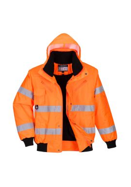 Portwest Hi-Vis 3-in-1 Bomber Jacket C467