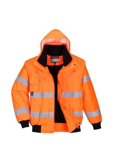 Portwest Hi-Vis 3-in-1 Bomber Jacket C467