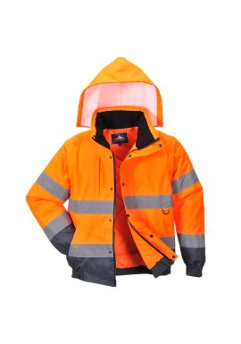 Portwest Hi-Vis 2-in-1 Contrast Bomber Jacket C468