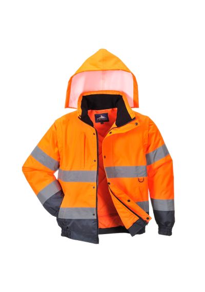 Portwest Hi-Vis 2-in-1 Contrast Bomber Jacket C468