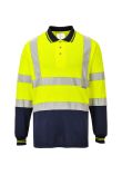 Portwest Hi-Vis Contrast Polo Shirt L/S S279