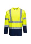 Portwest Hi-Vis Cotton Comfort Contrast T-Shirt L/S S280