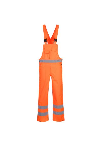 Portwest Hi-Vis Breathable Rain Bib and Brace S388