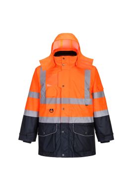 Portwest Hi-Vis Breathable 7-in-1 Contrast Traffic Jacket S426