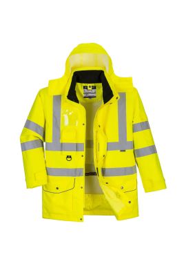 Portwest Hi-Vis Breathable 7-in-1 Traffic Jacket S427
