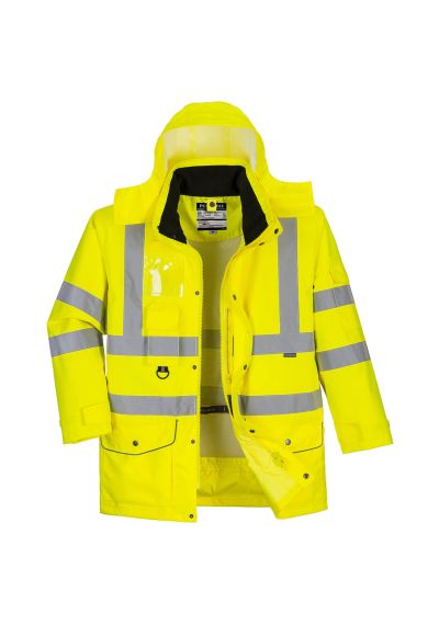 Portwest Hi-Vis Breathable 7-in-1 Traffic Jacket S427