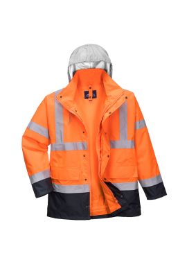Portwest Hi-Vis 4-in-1 Contrast Traffic Jacket S471