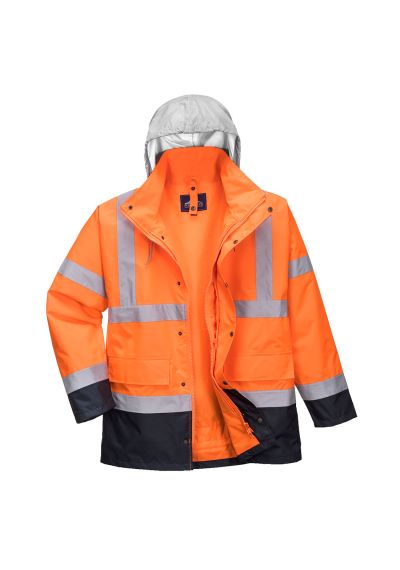 Portwest Hi-Vis 4-in-1 Contrast Traffic Jacket S471