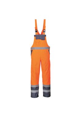 Portwest Hi-Vis Breathable Contrast Rain Bib and Brace S488