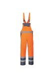 Portwest Hi-Vis Breathable Contrast Rain Bib and Brace S488