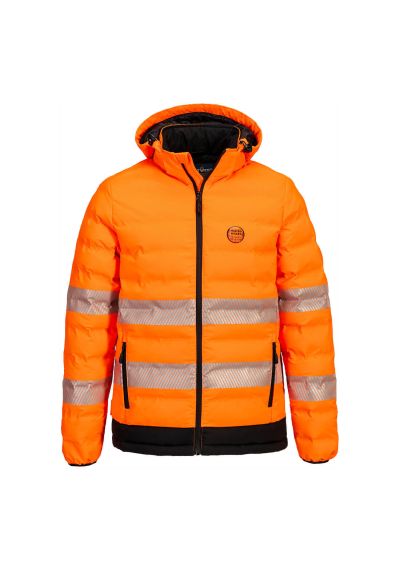 Portwest Hi-Vis Ultrasonic Heated Tunnel Jacket S548