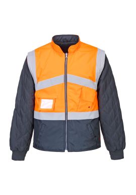 Portwest Hi-Vis Breathable 2-in-1 Contrast Reversible Jacket S769