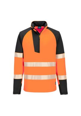 Portwest PW3 Hi-Vis 1/4 Zip Sweatshirt T172