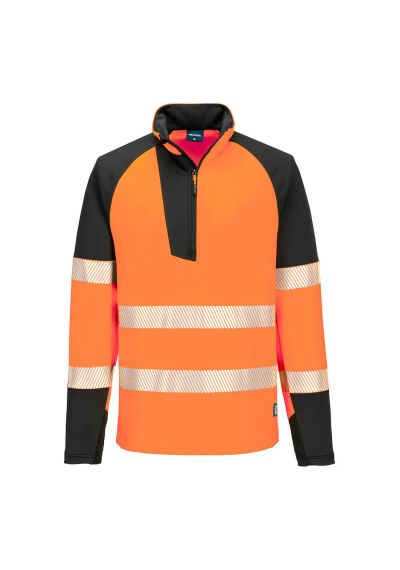 Portwest PW3 Hi-Vis 1/4 Zip Sweatshirt T172
