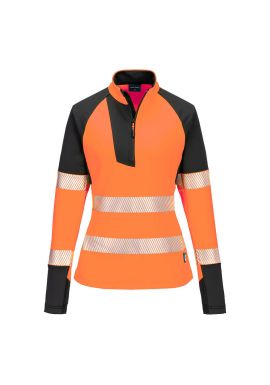 Portwest PW3 Hi-Vis Women's 1/4 Zip Sweatshirt T173