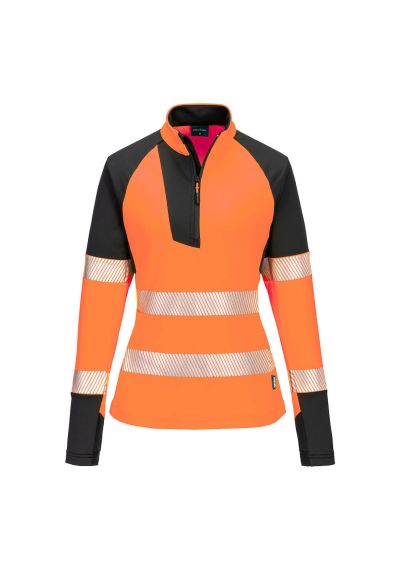 Portwest PW3 Hi-Vis Women's 1/4 Zip Sweatshirt T173