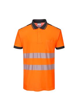 Portwest PW3 Hi-Vis Cotton Comfort Polo Shirt S/S T180