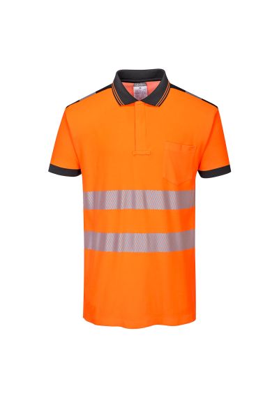 Portwest PW3 Hi-Vis Cotton Comfort Polo Shirt S/S T180