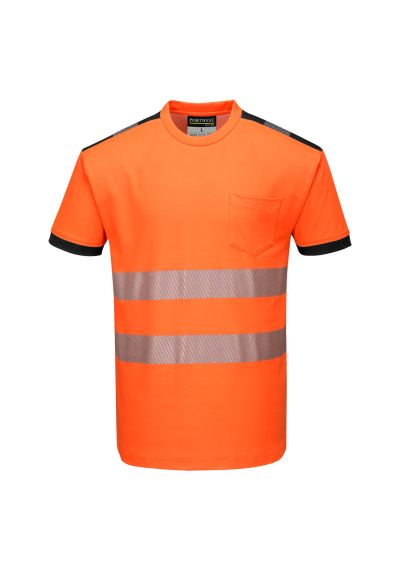 Portwest PW3 Hi-Vis Cotton Comfort T-Shirt S/S T181