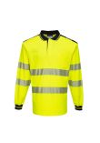 Portwest PW3 Hi-Vis Cotton Comfort Polo Shirt L/S T184