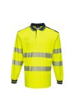 Portwest PW3 Hi-Vis Cotton Comfort Polo Shirt L/S T184