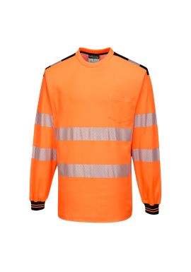 Portwest PW3 Hi-Vis Cotton Comfort T-Shirt L/S T185